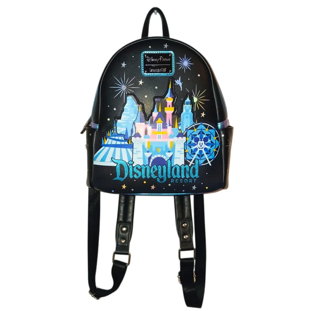 Disneyland Icons Loungefly Mini Backpack Disney Parks - Picture 1 of 13